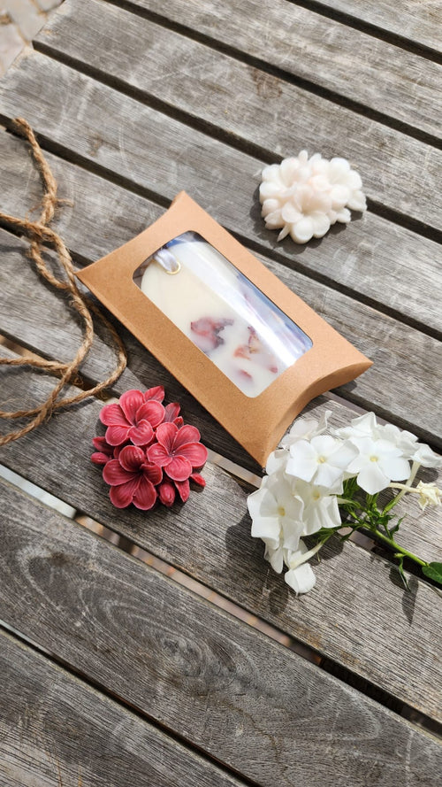 Bouquet rose wax sachet