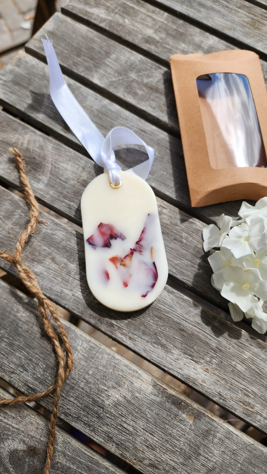 Bouquet rose wax sachet